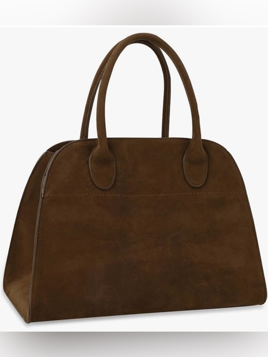 Handbags - Brown Suede Tote Bag
